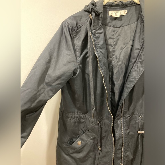 L.O.G.G. Label of Graded Goods Black Utility Jacket- Drawstring Waist and Hood 4 - Picture 5 of 13